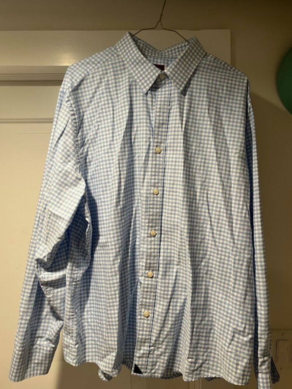 UNTUCKit Relaxed Fit Button Down Shirt XL – Blue Gingham